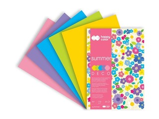 Dizaina papīrs Summer, A4, 170 g/m2, 20 loksnes, 5 krāsas