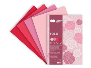 Dizaina papīrs Rose, A4, rožu toņi, 170g/m², 20 loksnes