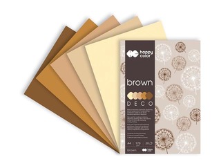 Dizaina papīrs Brown, A4, brūni toņi, 170g/m², 20 loksnes