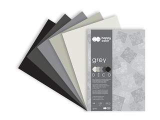 Dizaina papīrs Grey, A4, pelēki toņi, 170g/m², 20 loksnes