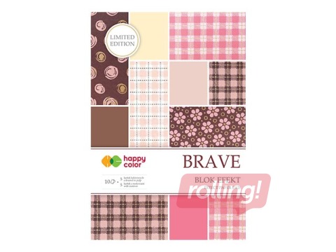 Dizaina papīrs Brave, 20x29cm, 170-220g/m², 10 loksnes, 5 motīvi