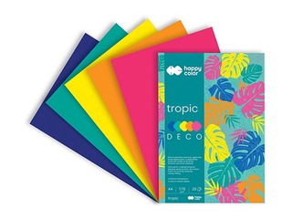 Dizaina papīrs Tropical, A4, 170g/m², 20 loksnes, 5 krāsas