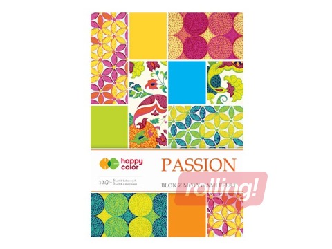 Dizaina papīrs Passion 20x29cm, 170-220g/m², 10 loksnes, 5 motīvi