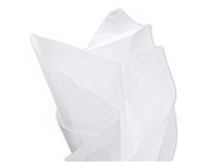 Zīdapīrs dekoratīvais Blanc 100, 18 g/m2, 50 x 75 cm, 24 loksnes