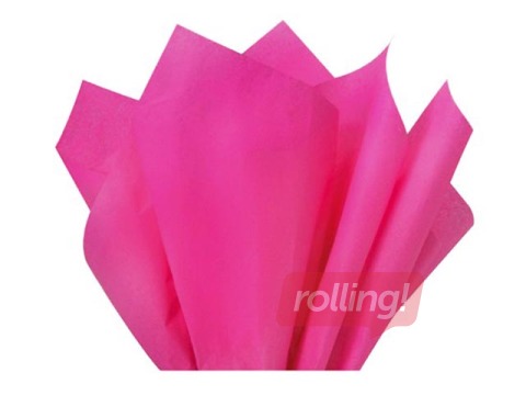 Zīdpapīrs dekoratīvais Fuchsia 8, 18g/m², 50x75cm, 24 loksnes