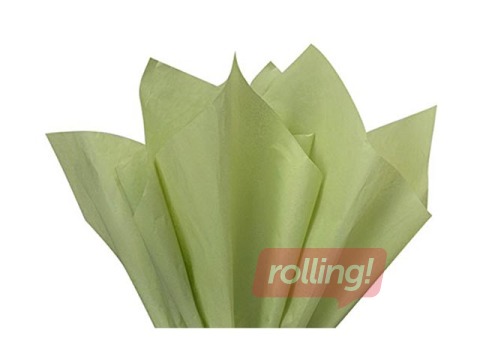 Zīdpapīrs dekoratīvais Vert olive 41, 18 g/m2, 50 x 75 cm, 24 loksnes