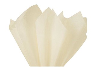 Zīdpapīrs dekoratīvais Creme 1211, 18 g/m2, 50 x 75 cm, 24 loksnes