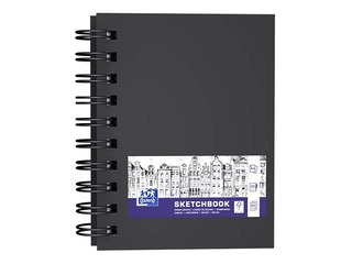 Skiču bloks ar spirāli Oxford, A6, 100g/m², 80 loksnes