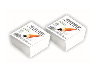 Piezīmju papīrs papildināšanai SM·LT, 9x9 cm, 500 lapas, balts, nesalīmēts