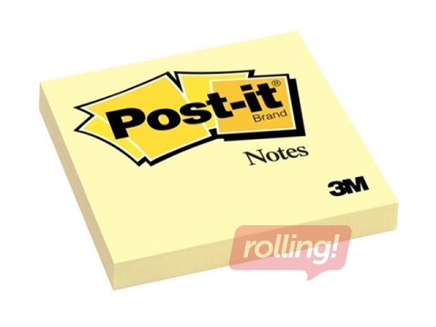 Līmlapiņas Post-it, 76x76 mm, 100l., dzeltenas