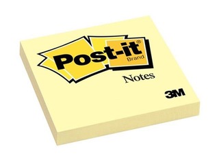 Līmlapiņas Post-it, 76x76 mm, 100l., dzeltenas