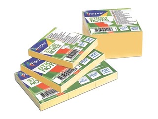 Līmlapiņas Forpus, dzeltenas, 50x75mm,100 lapiņas