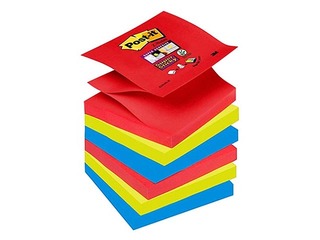 Līmlapiņas Z - veidā, Post-it Super Sticky Bora Bora, 76x76 mm, 6x90l. 