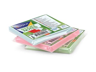 Līmlapiņas Forpus, pasteļzaļas, 75x75mm, 80 sheets