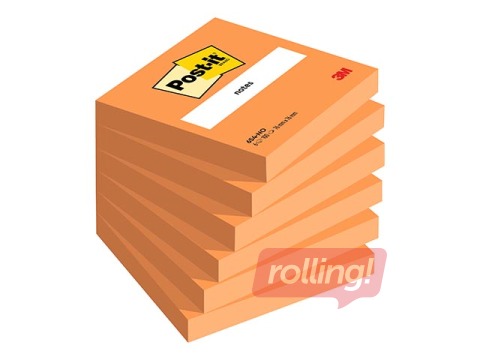 Līmlapiņas Post-it Neon, oranžas, 76x76mm, 100 lapiņas