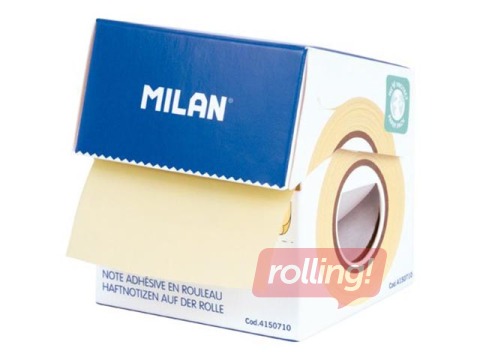 Līmlapiņu rullis Milan, dzeltens, 50mm x 10m