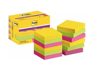 Līmlapiņas Post-it Super Sticky Carnival Cabinet 47.6x47.6mm, 12x90 lapiņas + AKCIJA! Pērc līmlapiņas un saņem dāvanu!