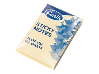 Līmlapiņas Forofis, dzeltenas, 51x76mm, 100 lapiņas