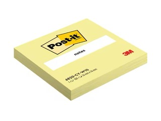 Līmlapiņas Post-it, dzeltenas, 76x76mm, 100 lapiņas