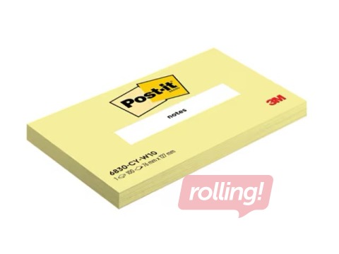 Līmlapiņas Post-it, dzeltenas, 76x127mm, 100 lapiņas