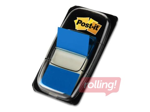 Marķēšanas indeksi plastikāta Post-it, 25.4 x 43.2 mm, zili