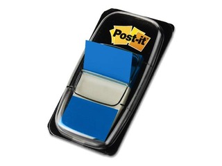 Marķēšanas indeksi plastikāta Post-it, 25.4 x 43.2 mm, zili