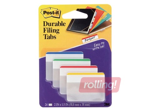 Marķēšanas indeksi Post-it, Strong, 50.8x38 mm, dažādas krāsas