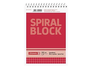 Piezīmju bloknots Spiral, A6, rūtiņu, 50 lapas