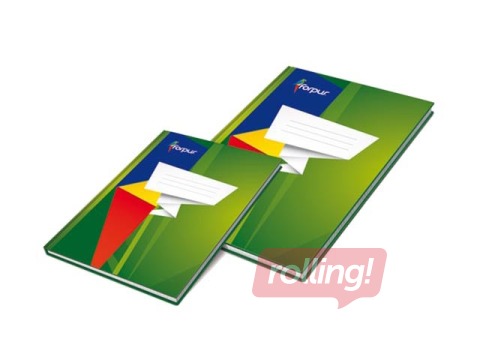 Klade cietos matētos vākos Forpus, A4, rūtiņu, 96 lapas