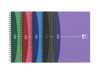 Klade ar spirāli Oxford Urban Mix, A5, rūtiņu, 90 lapas