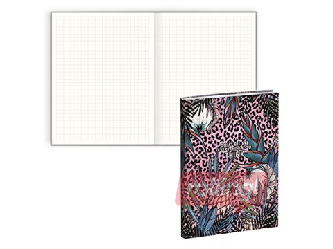 Piezīmju grāmata DESIGN A5, Leopard, rūtiņu