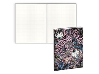 Piezīmju grāmata DESIGN A5, Leopard, rūtiņu