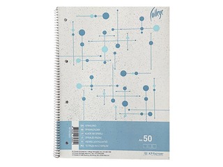 Klade ar spirāli College, A4, lielrūtiņu, 50 lapas