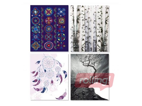 Klade College, A5+, asorti, rūtiņu, 48 lapas