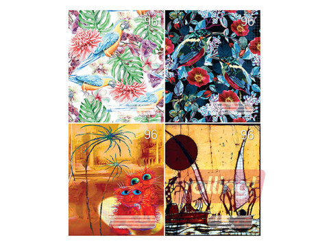 Klade ABC Flora, A5, rūtiņu, 96 lapas