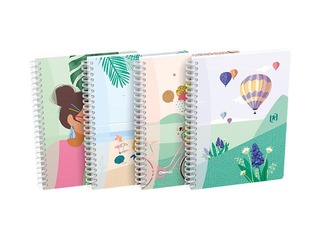 Klade ar spirāli Oxford Horizons, A5, rūtiņu, 60 lapas