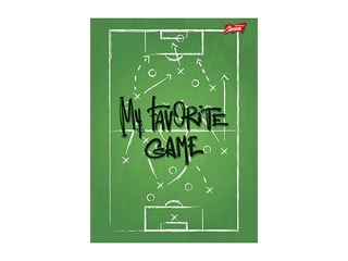 Klade Unipap A4, My Favorite Game, rūtiņu, 96 lapas