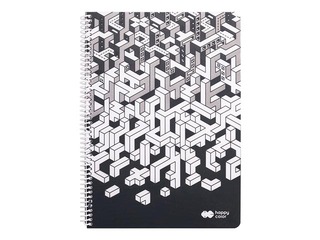 Klade Happy Color B5, Just, rūtiņu, balta, 80 lapas