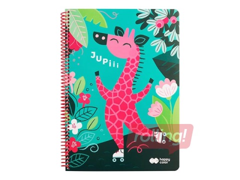 Klade Happy Color A4, Africans, rūtiņu, 80 lapas