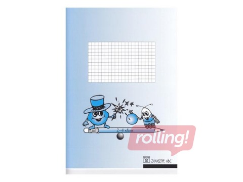 Burtnīca Zvaigzne ABC, 2.-4. klasei, rūtiņu, 12 lapas