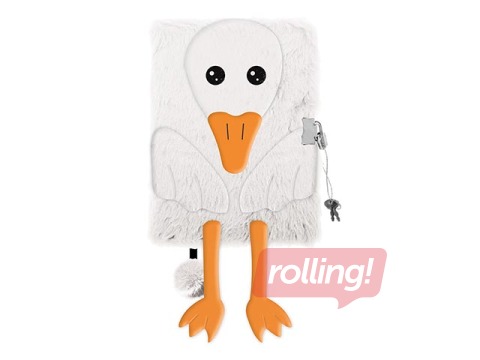 Dienasgrāmata ar atslēdziņu, A5, zoss, līniju