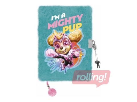 Dienasgrāmata ar atslēdziņu, A5, ķepu patruļa, līniju