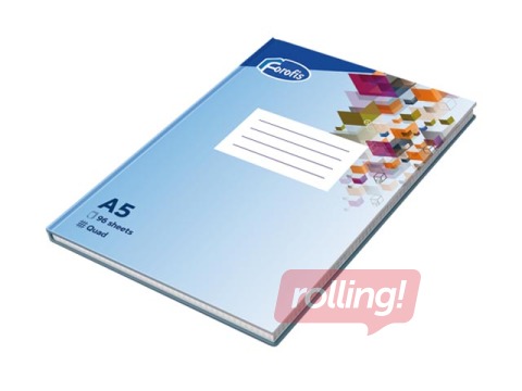 Klade cietos vākos Forofis, A5, rūtiņu, 96 lapas