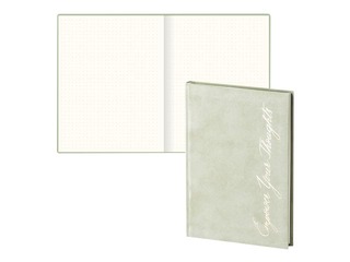 Piezīmju grāmata Green Velvet, A5, gaiši zaļš samts