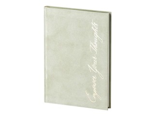 Piezīmju grāmata Green Velvet, A5, gaiši zaļš samts