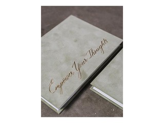 Piezīmju grāmata Green Velvet, A5, gaiši zaļš samts