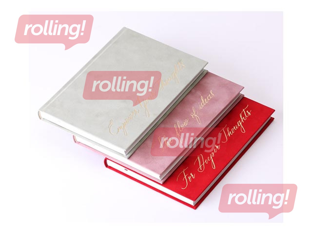 Piezīmju grāmata Green Velvet, A5, gaiši zaļš samts