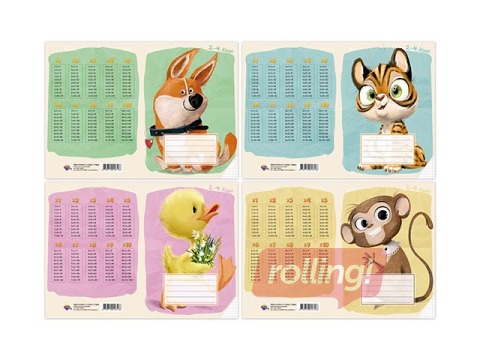 Burtnīca ABC Jums, 2.-4. klasei, rūtiņu, 12 lapas