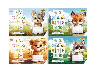 Burtnīca ABC Jums, 1.klasei, lielrūtiņu, 12 lapas