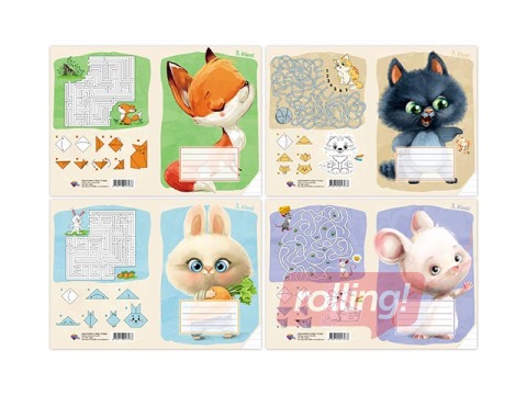 Burtnīca ABC Jums, 3. klasei, līniju, 12 lapas